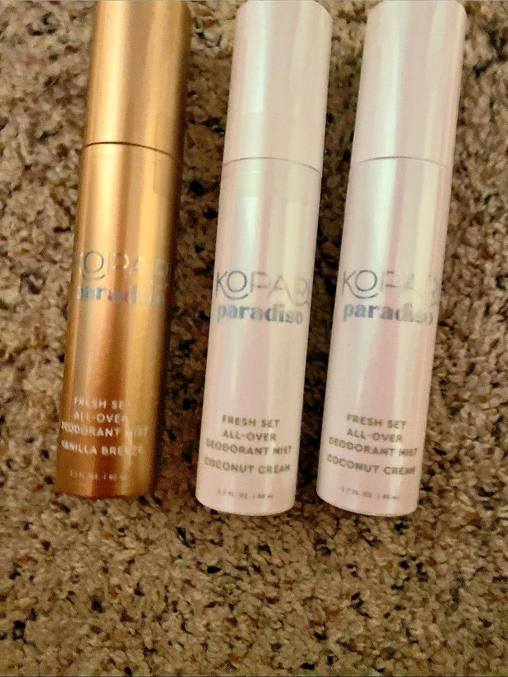 Kopari Fresh Set All-Over Deodorant Mist Coconut Cream Coconut Cream Set NWT